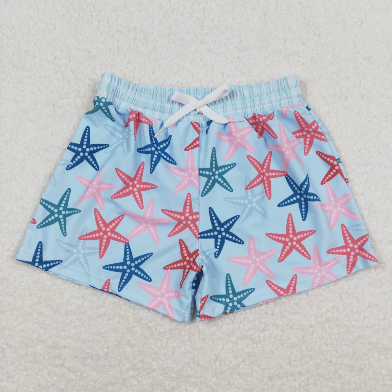 blue starfish Print short swim