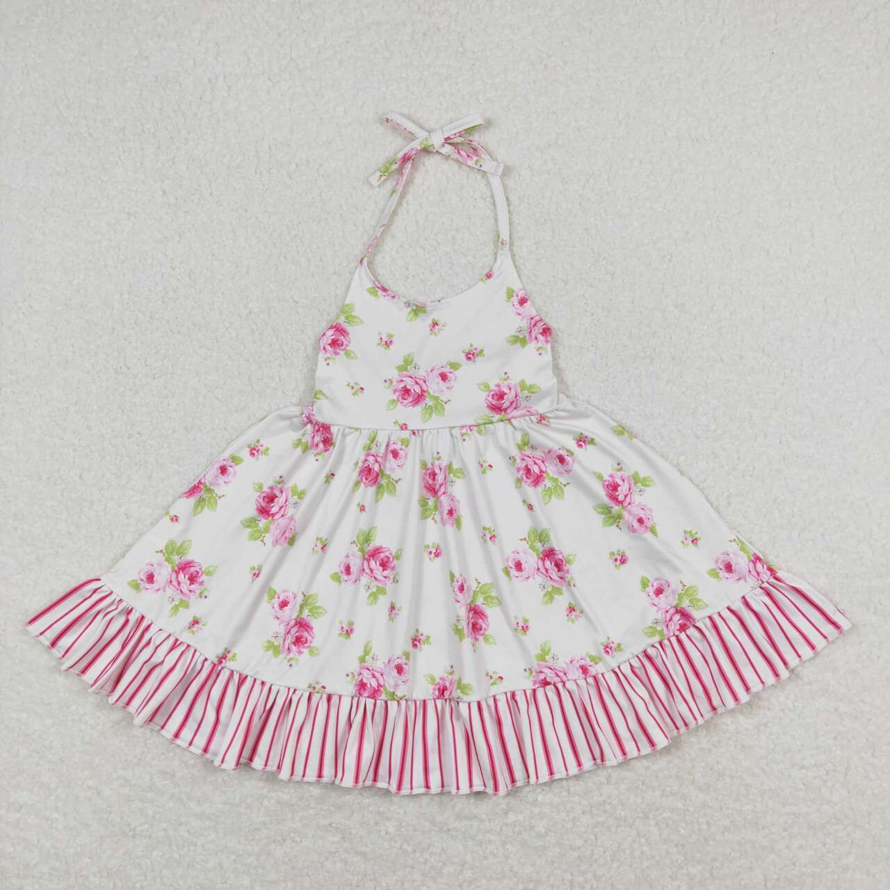 pink flower Girls Dress