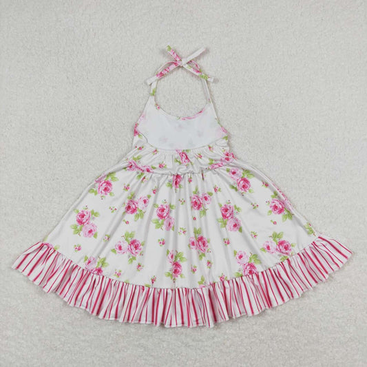 pink flower Girls Dress