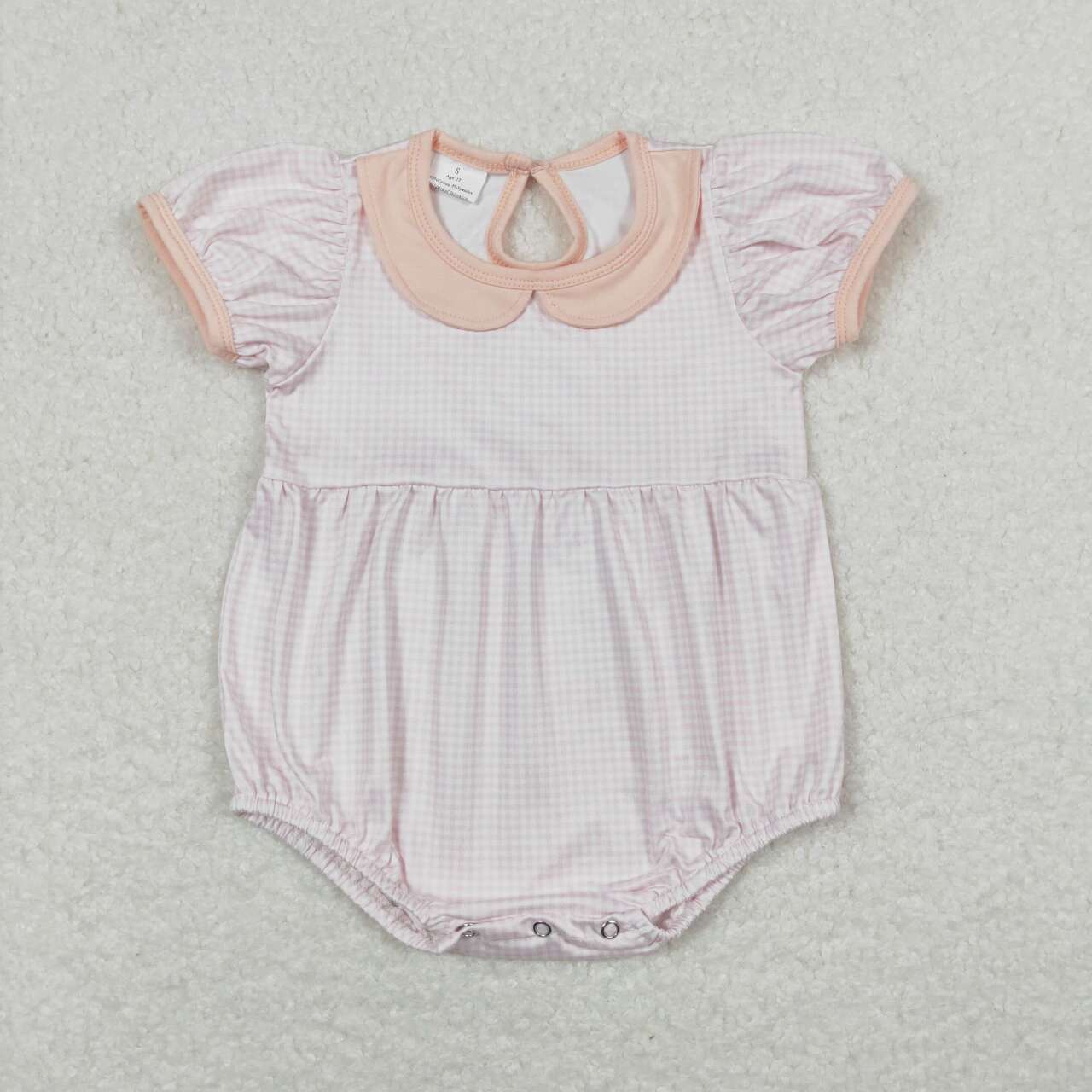 plaid print Baby Romper