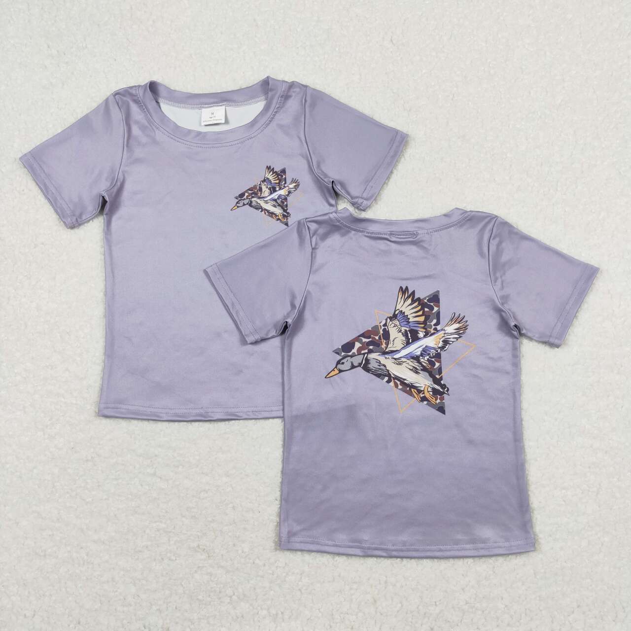 Grey Print Short Shirt