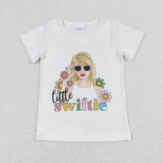 singer flower Print Short Shirt