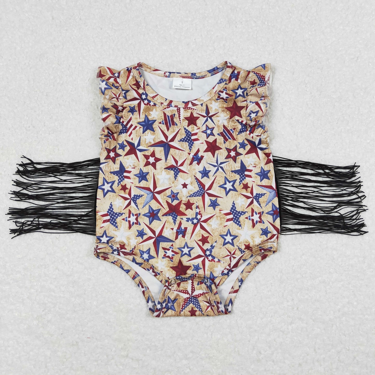 star tassel Baby Romper