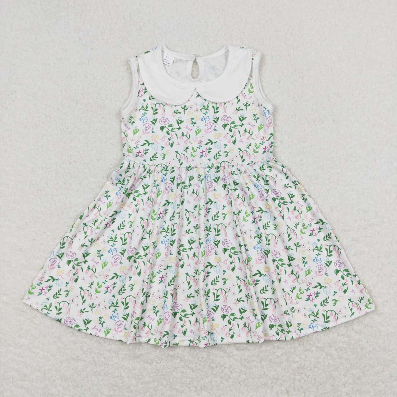 flower sleeveless Girls Dress