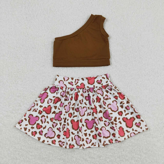 brown cartoon Girls Dress