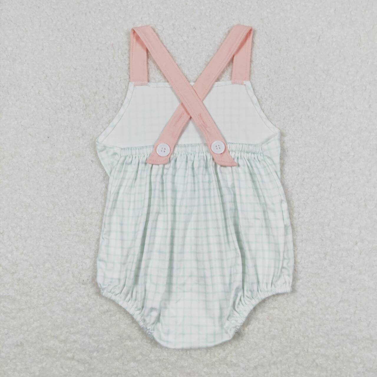 plaid print Baby Romper
