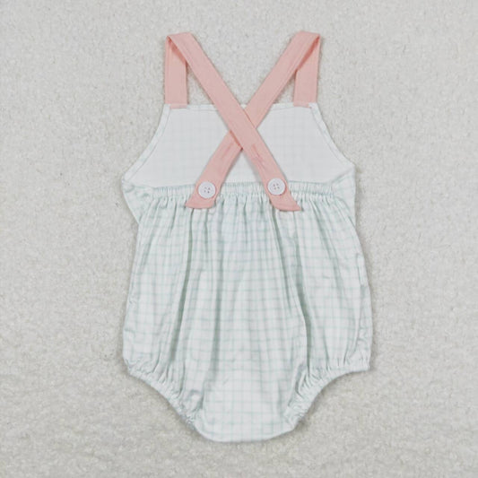plaid print Baby Romper
