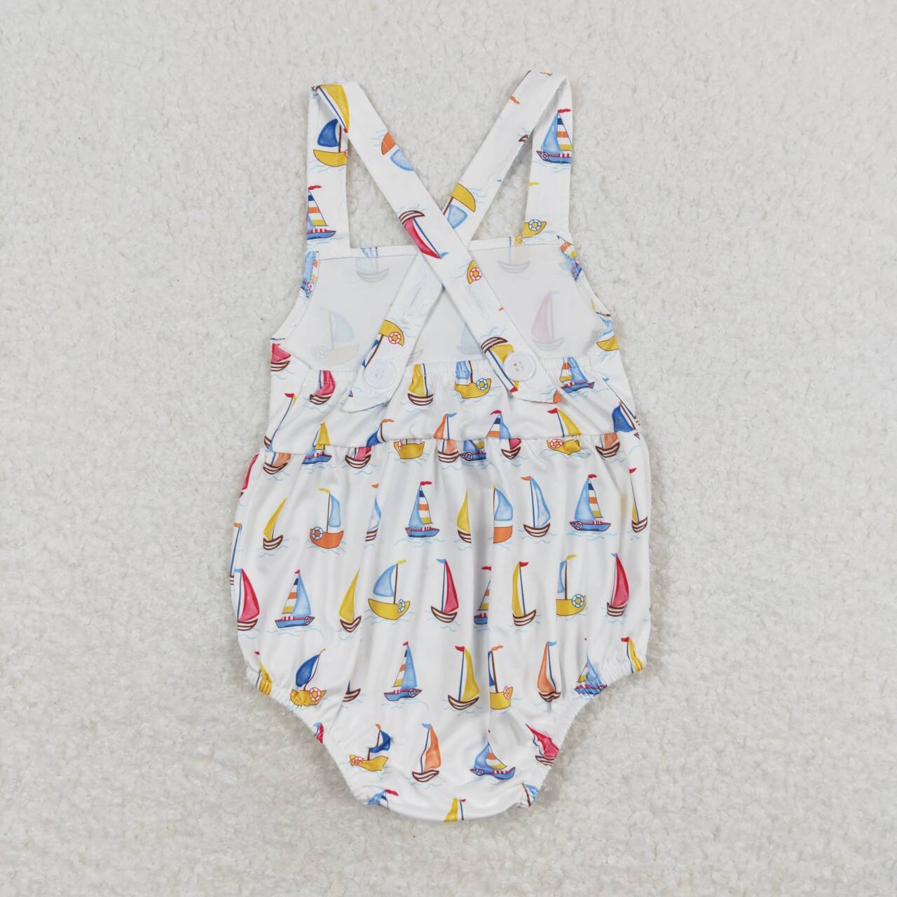 Sailboat Print Baby Romper
