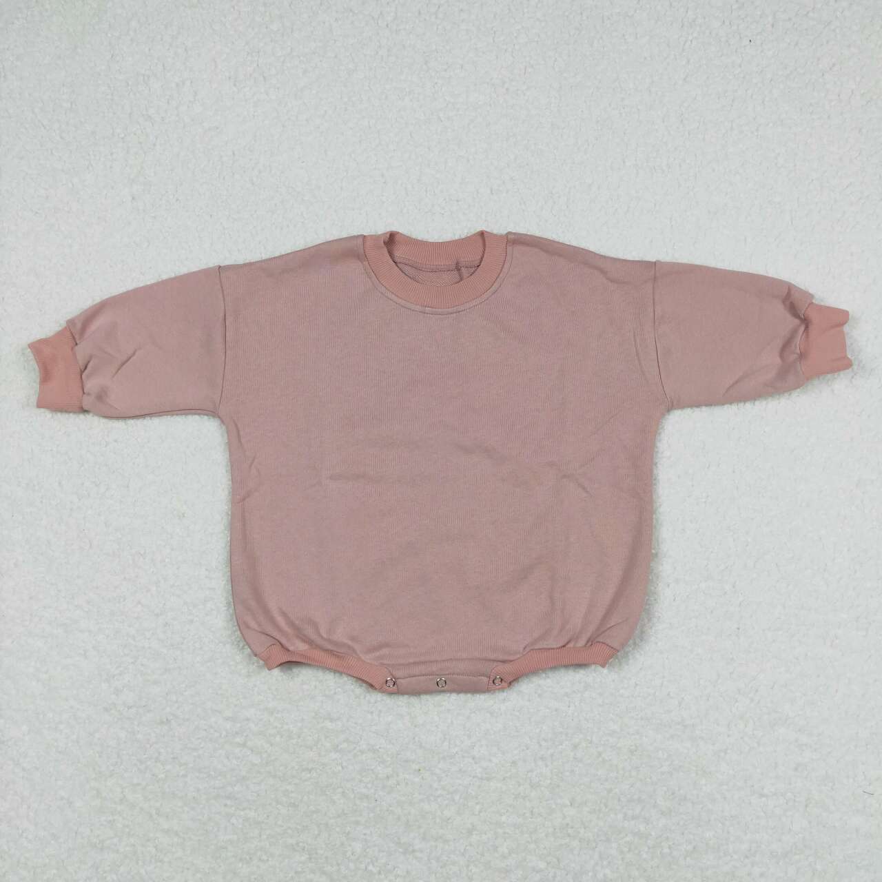 pink Sweater Cotton long sleeves romper