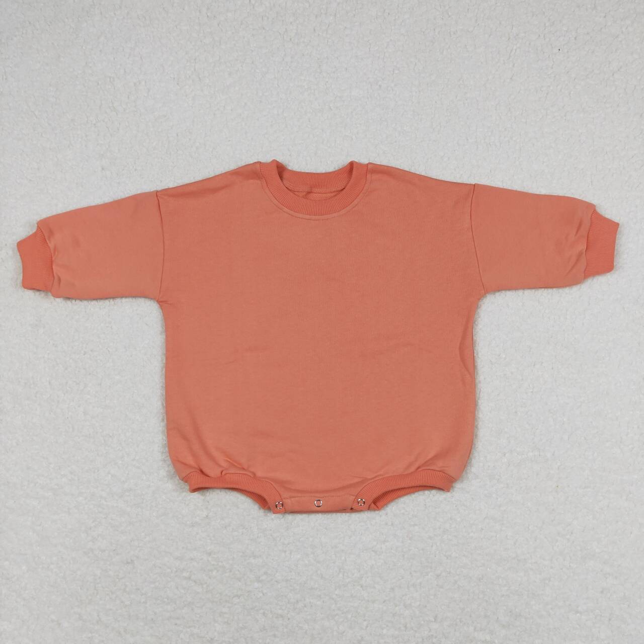 coral Sweater Cotton long sleeves romper