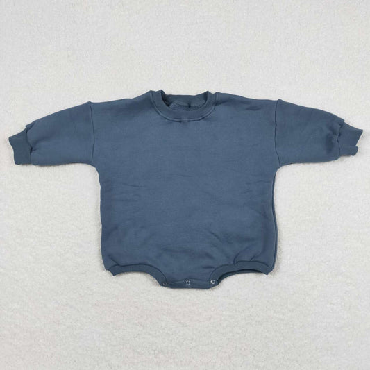 Navy Sweater Cotton long sleeves romper