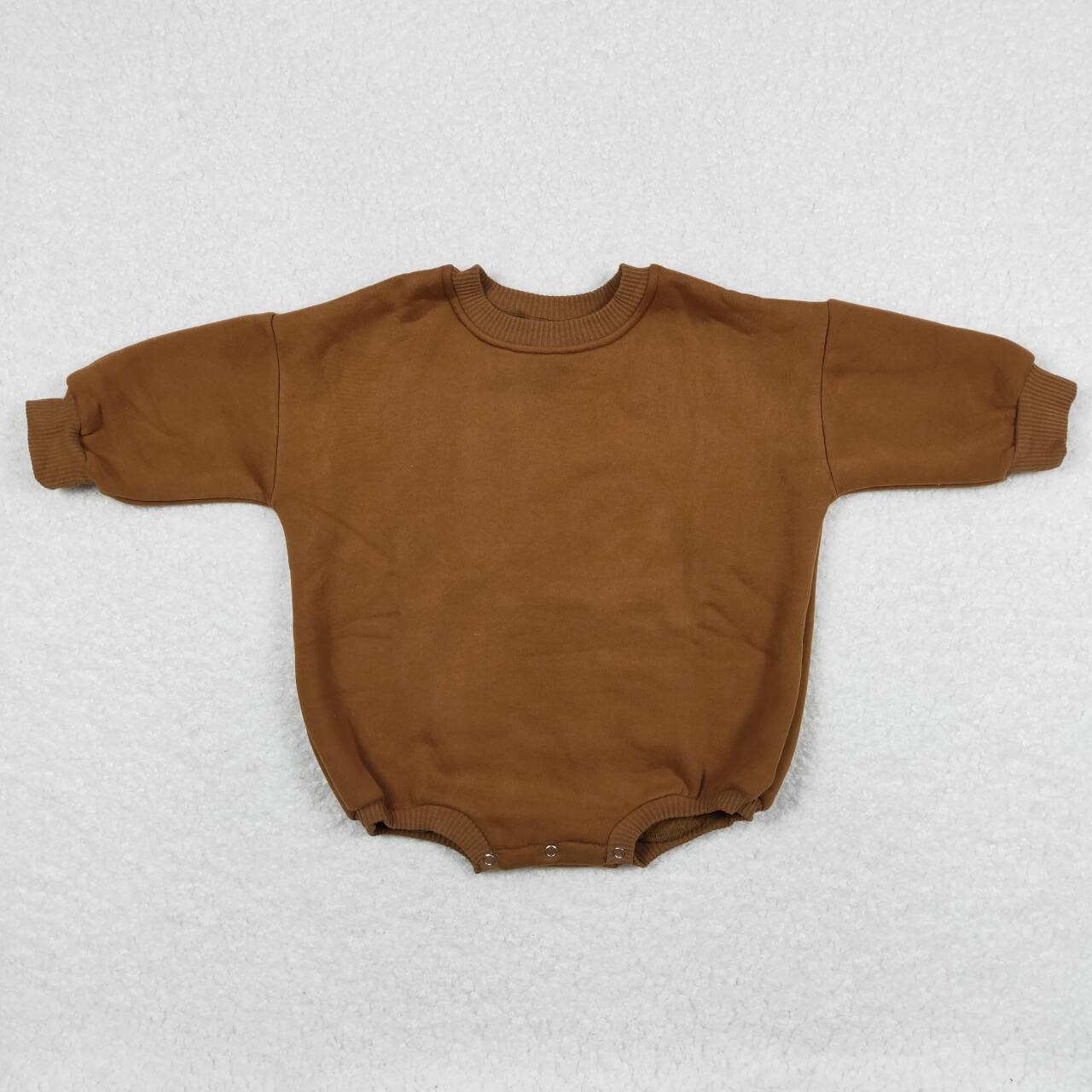 brown Sweater Cotton long sleeves romper