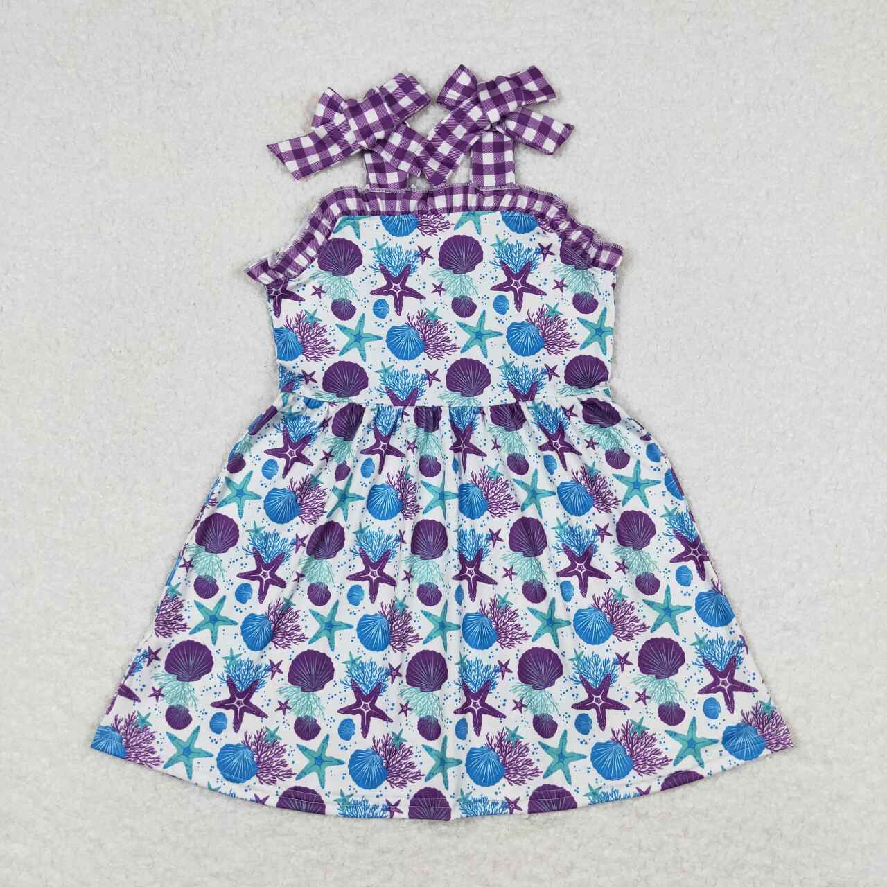 purple starfish Girls Dress