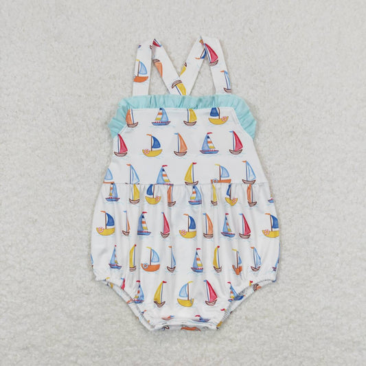 Sailboat print Baby Romper