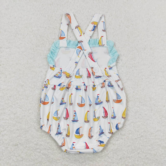 Sailboat print Baby Romper