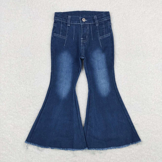 Blue bleach jeans Flare Pants