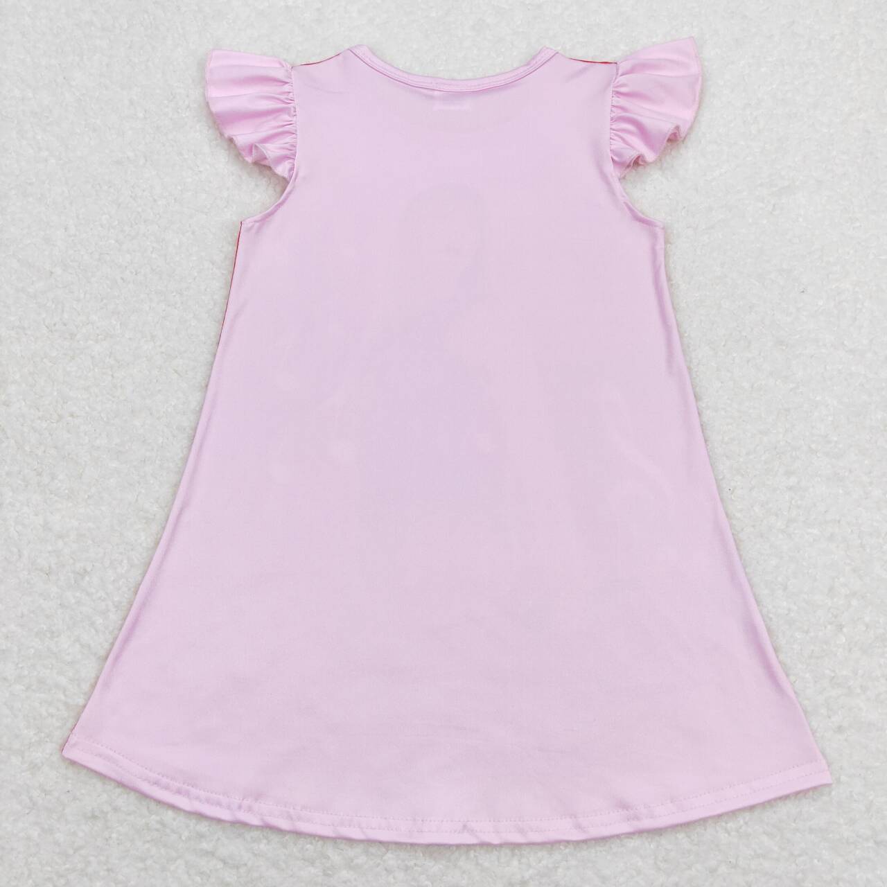 Hot Pink Cartoon print Girls Dress