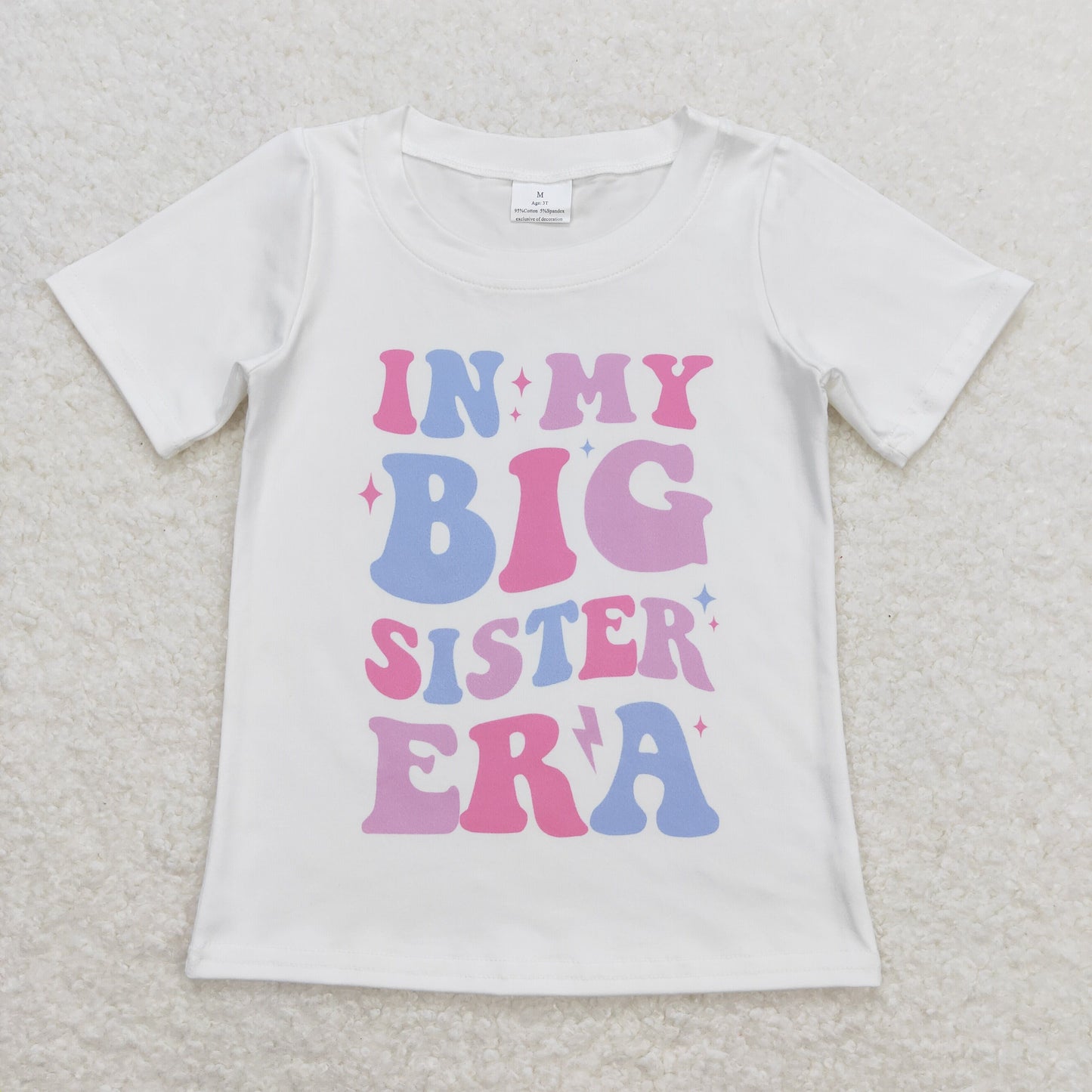 IN MY BIG SISTER ERA letter Short Shirt