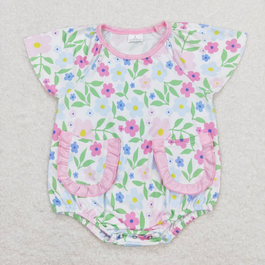flower with pockets Baby Romper
