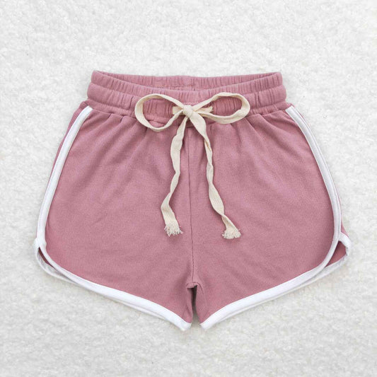 Dark Pink Color print Short