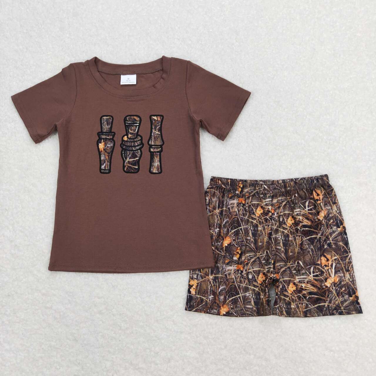 camo Embroidered Boy Set