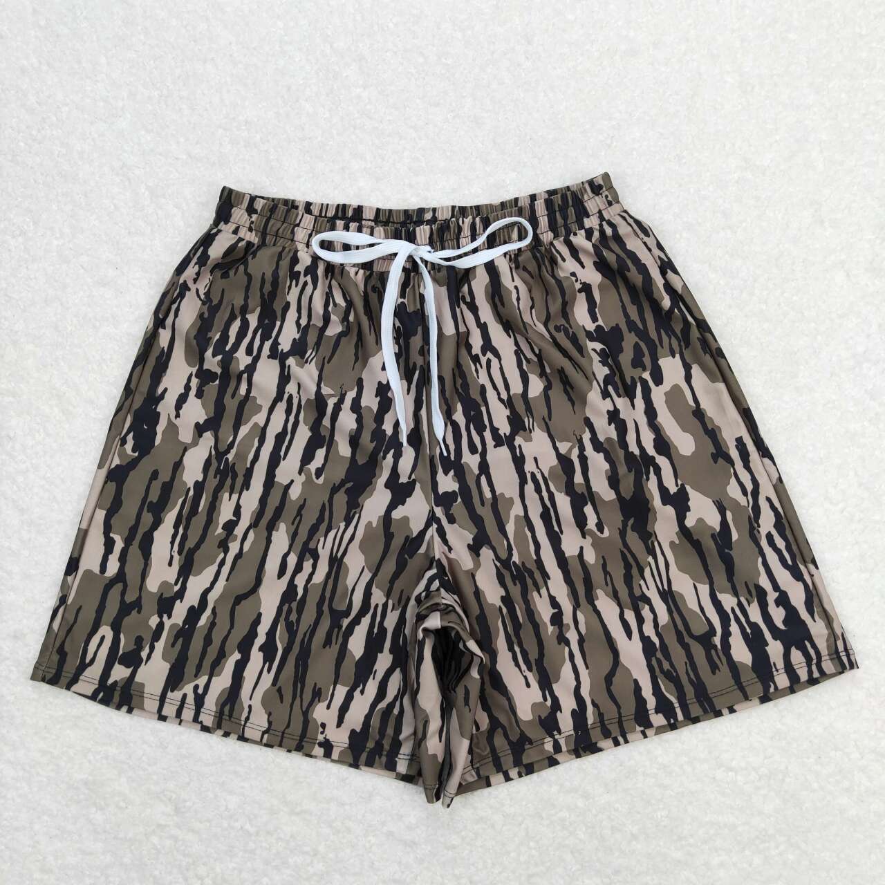 camo Print short swim