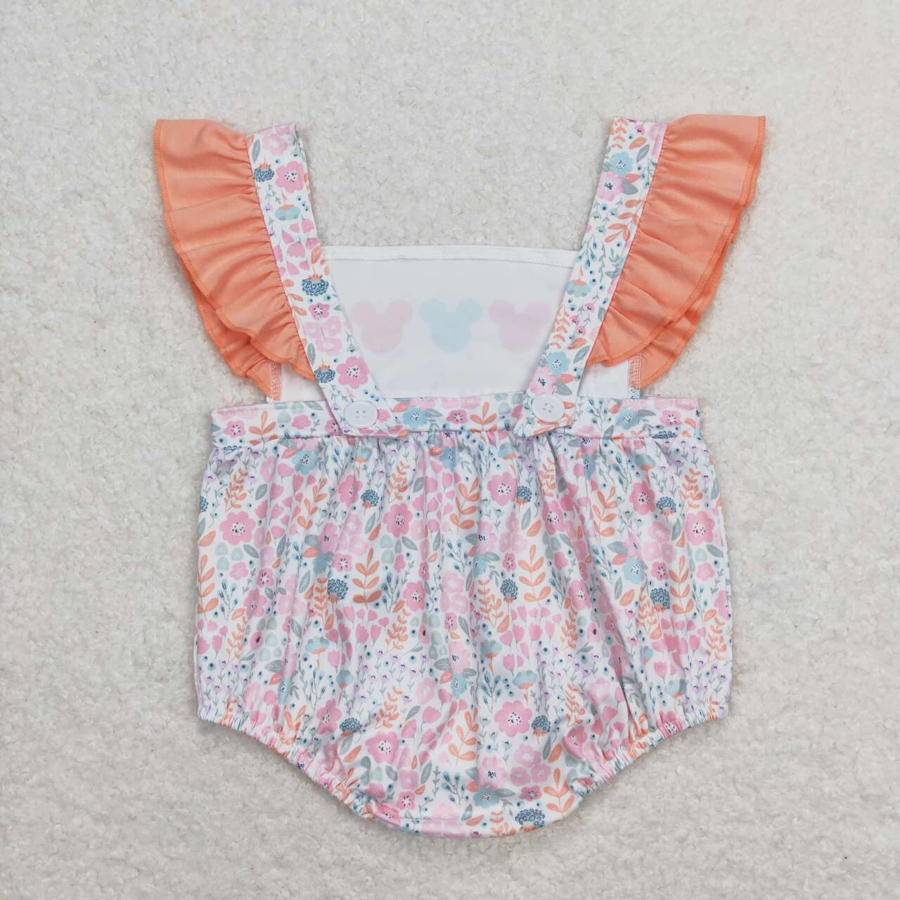 colorful flower cartoon print Baby Romper