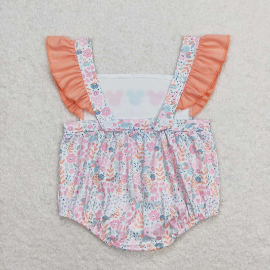colorful flower cartoon print Baby Romper