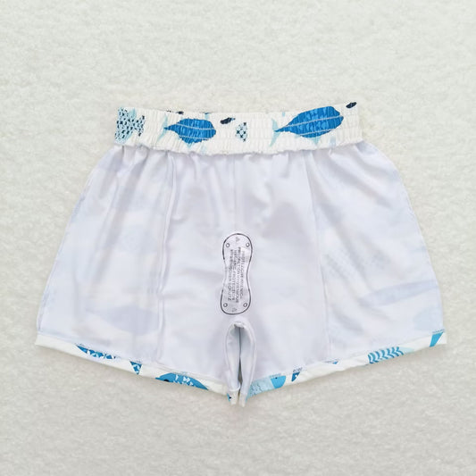 Fish Print short swim