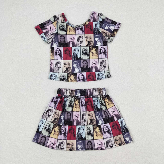 Cartoon print Girls Suit