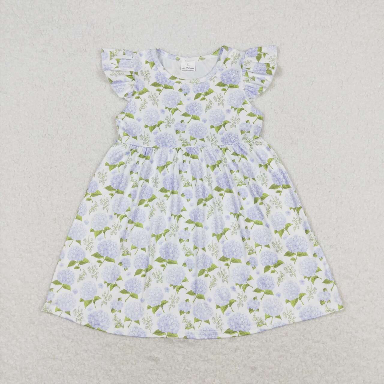 Blue flower Short Sleeve Skirt