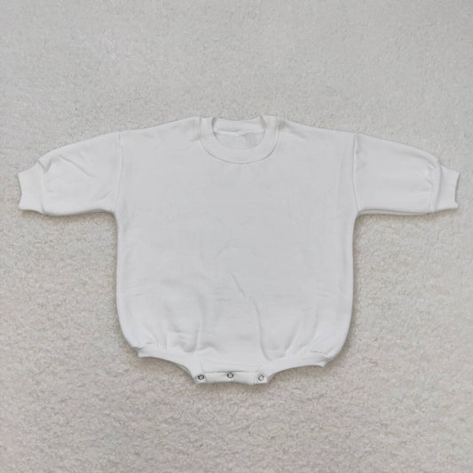 White Sweater Cotton long sleeves romper