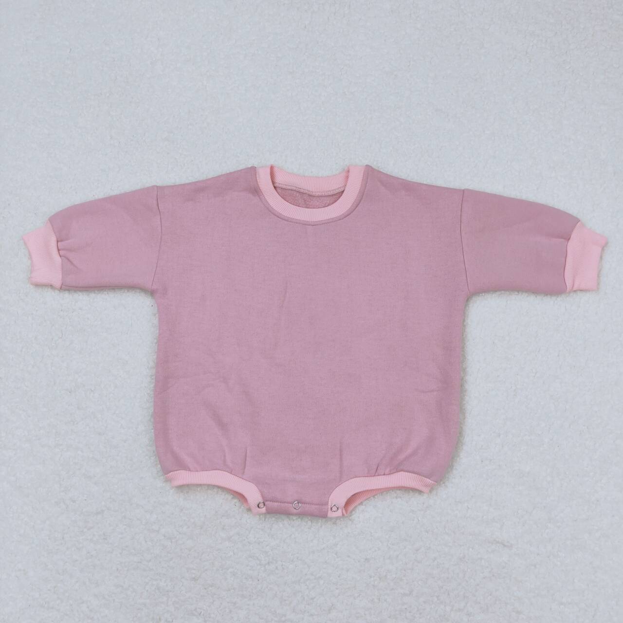 Pink Sweater Cotton long sleeves romper