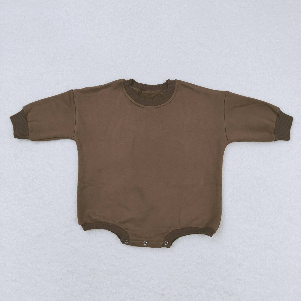 dark brown Sweater Cotton long sleeves romper