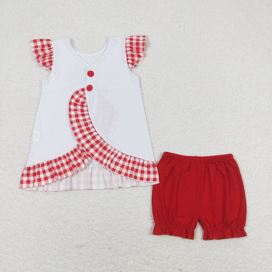 july of 4th Embroidered Car Girls Suit