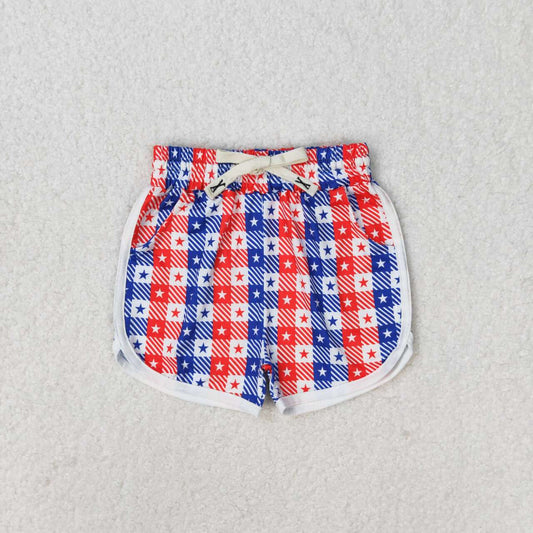 july of 4th plaid print Short