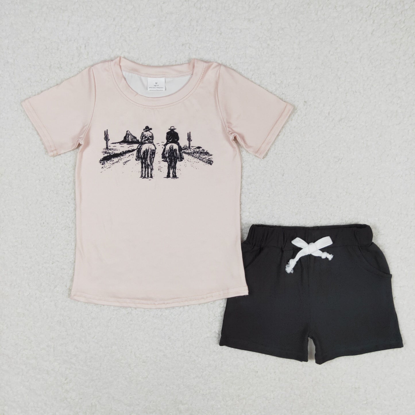 western horse print Boy Summer Set