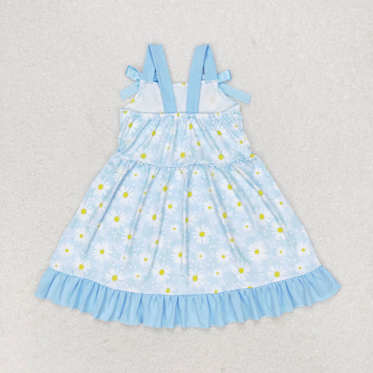 Blue little daisy Girls Dress