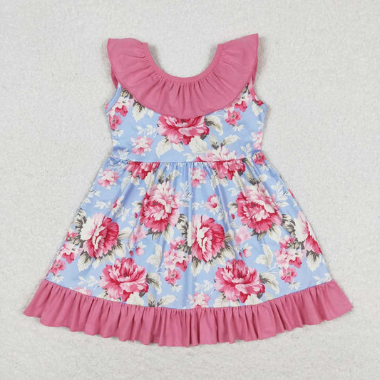Pink flower Girls Dress