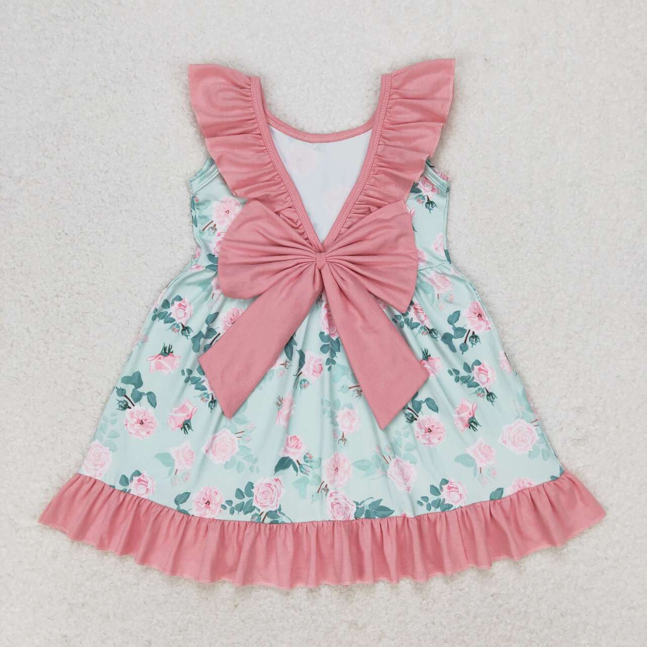 Blue flower Girls Dress