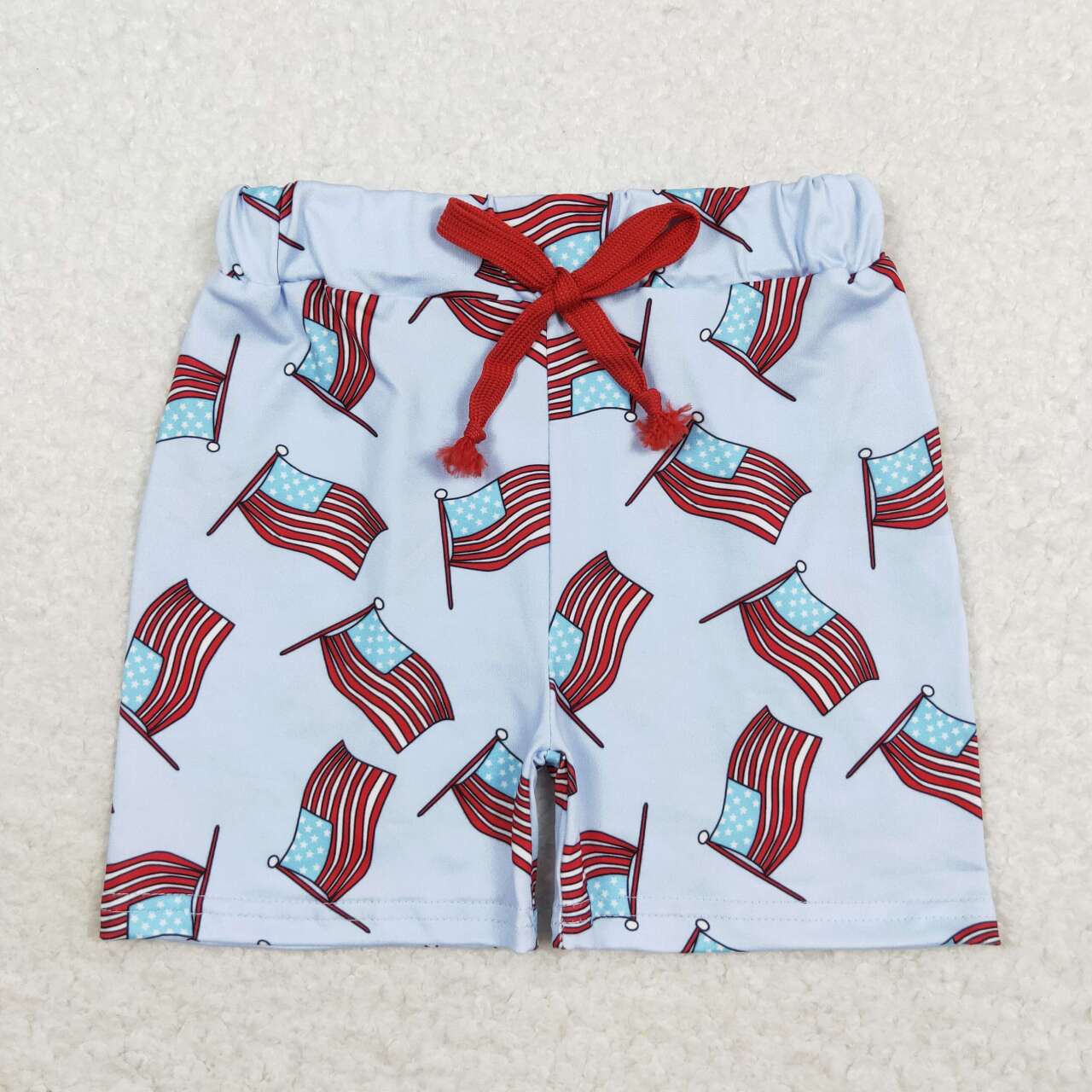july of 4th flag print boy short