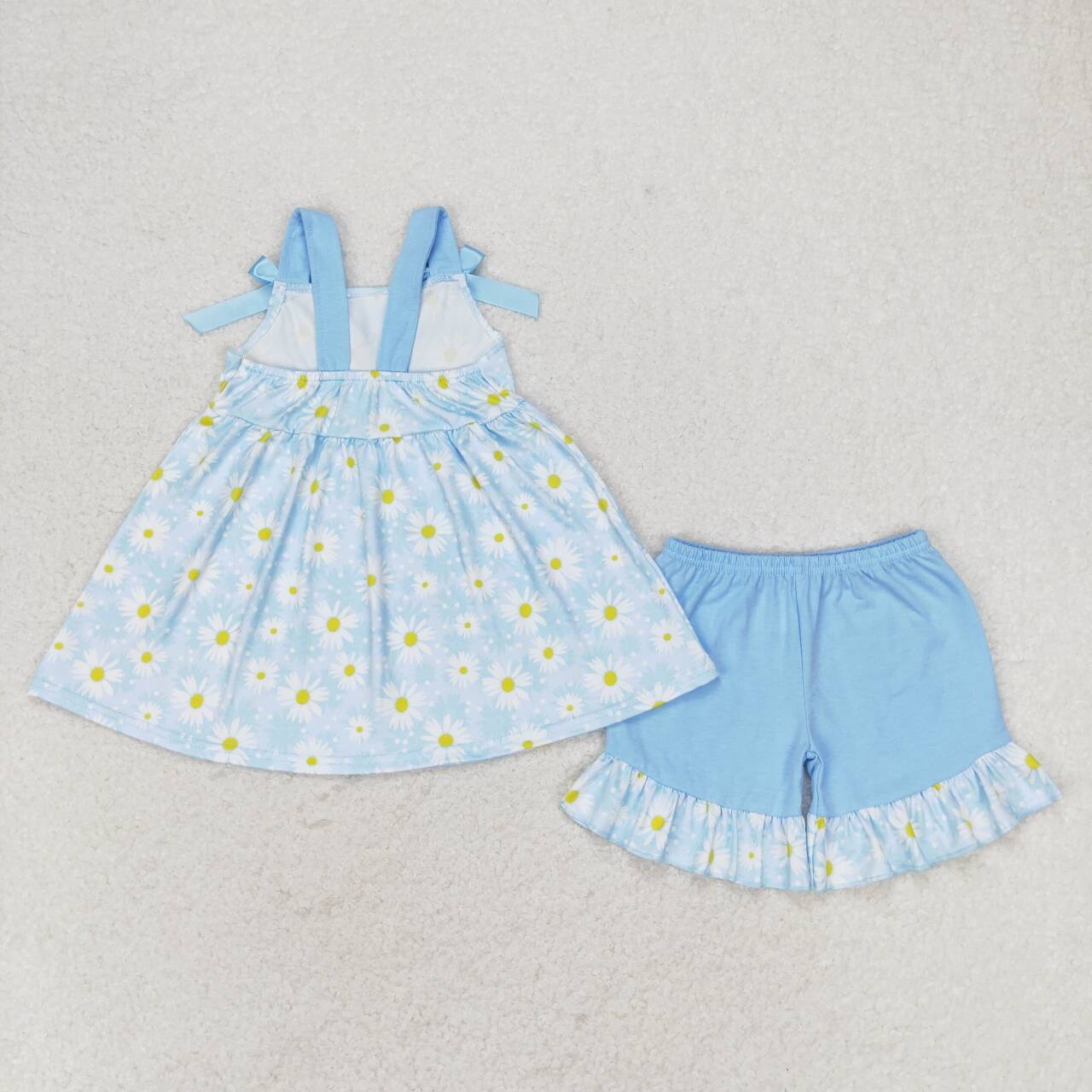 blue daisy Summer Girls Set