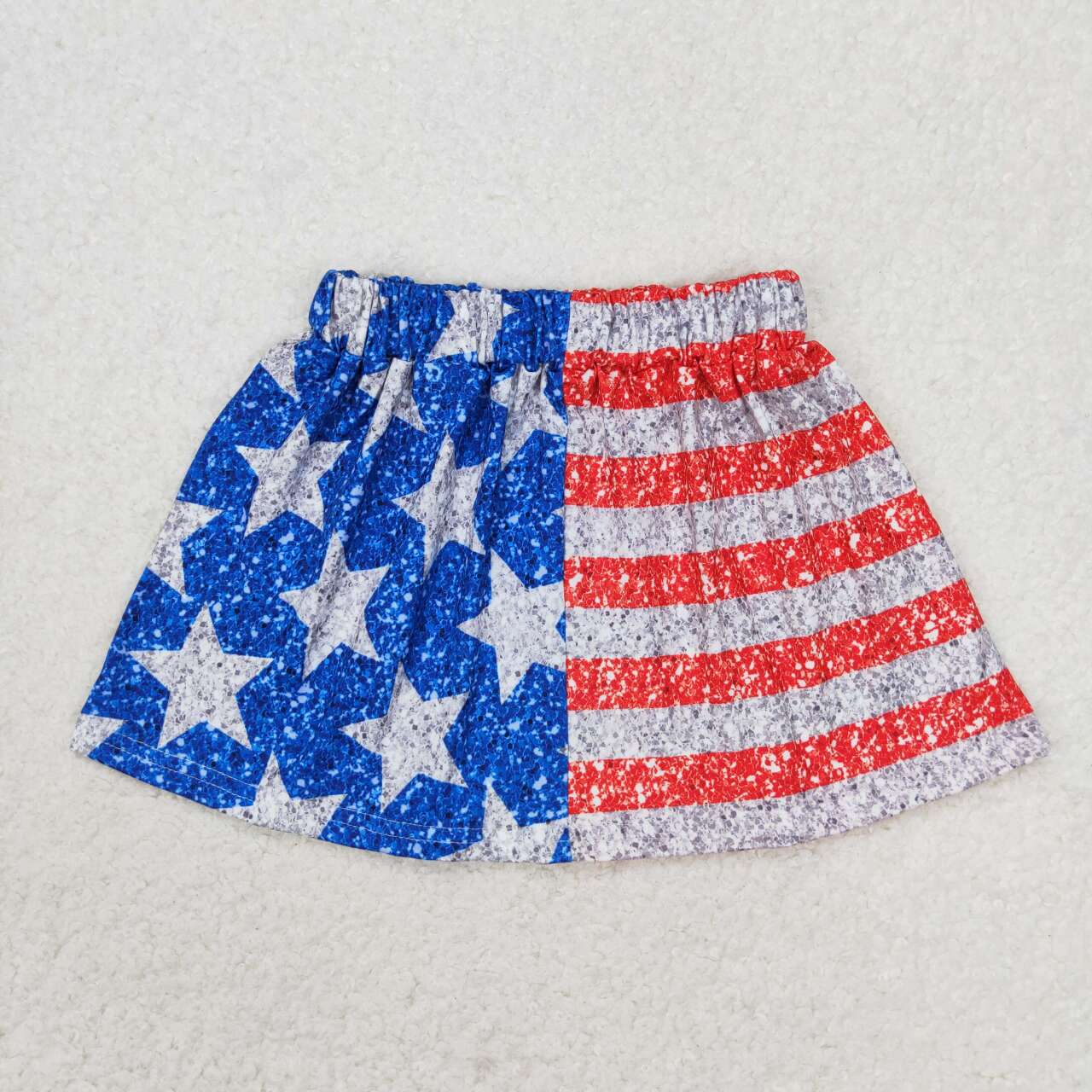 July of 4th print short skirt