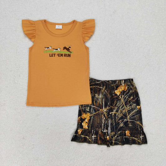 Camo Print Summer Girls Set