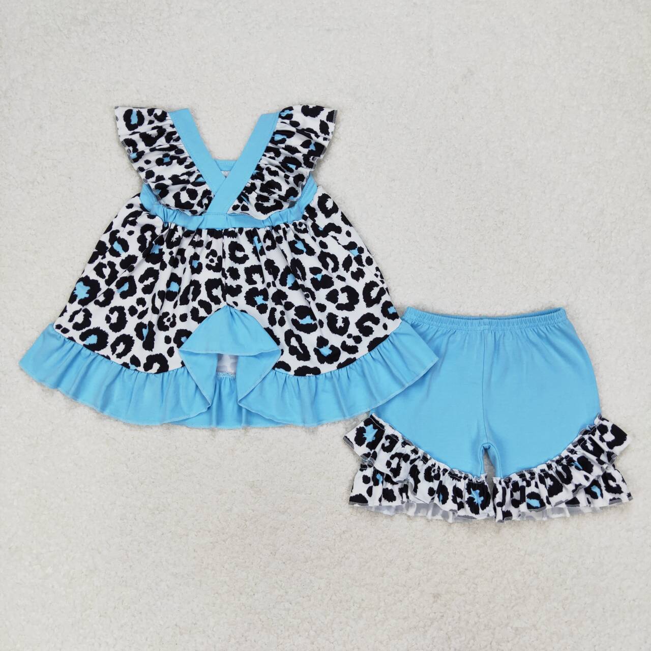 Cow Print Summer Girls Set