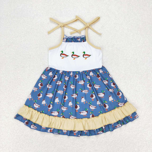 Duck Print Girls Dress