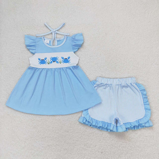 blue crab Summer Girls Set