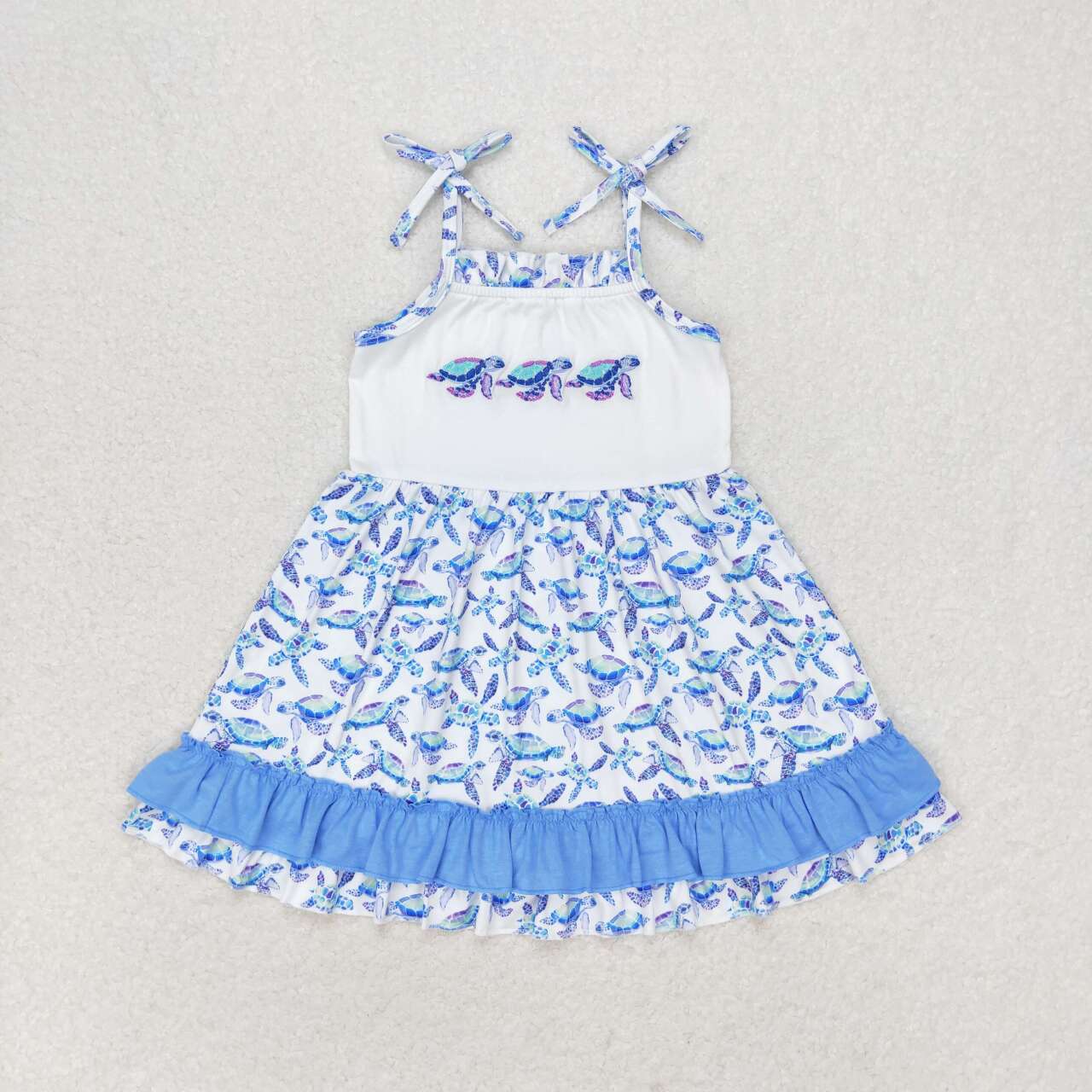 turtle Print Girls Dress