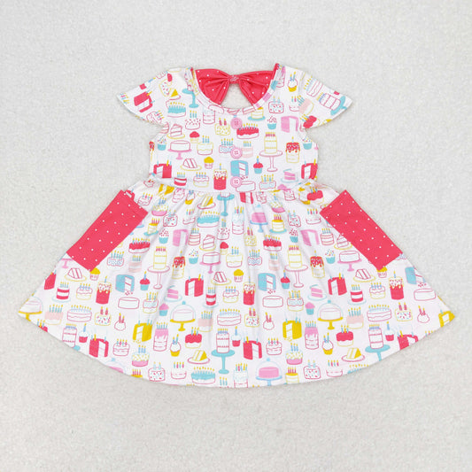 Happy birthday Print Girls Dress