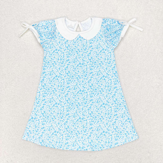 Blue flower Girls Dress